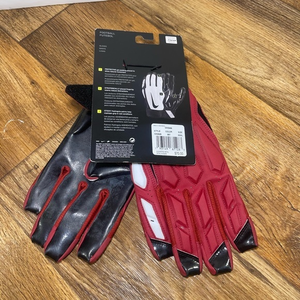 Nike $70 Football D Tack Defensive Tackle 6.0 Gloves Maroon CK2926 661 Mens XXXL